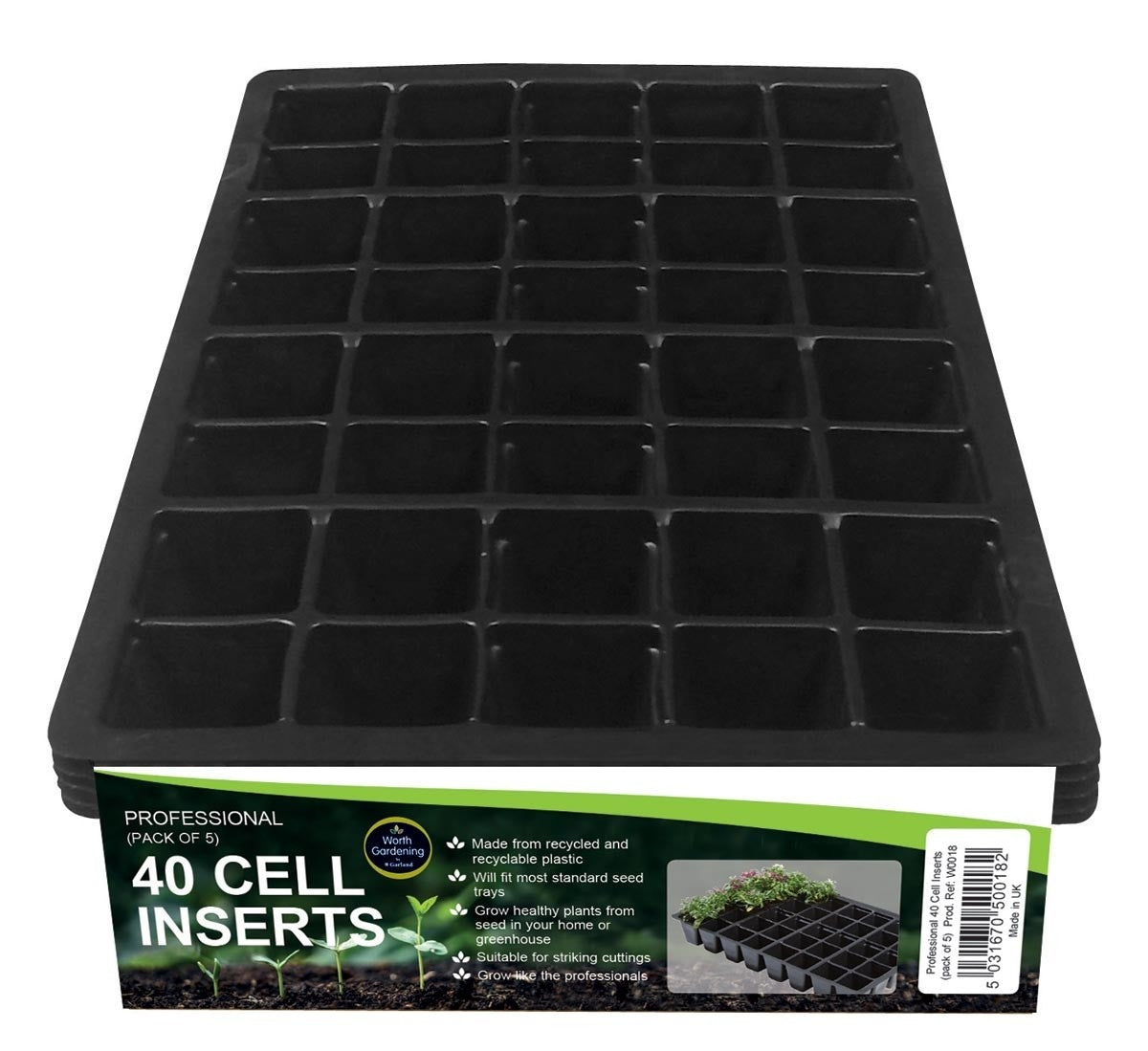 Inserts professionnels 40 cellules (lot de 5)