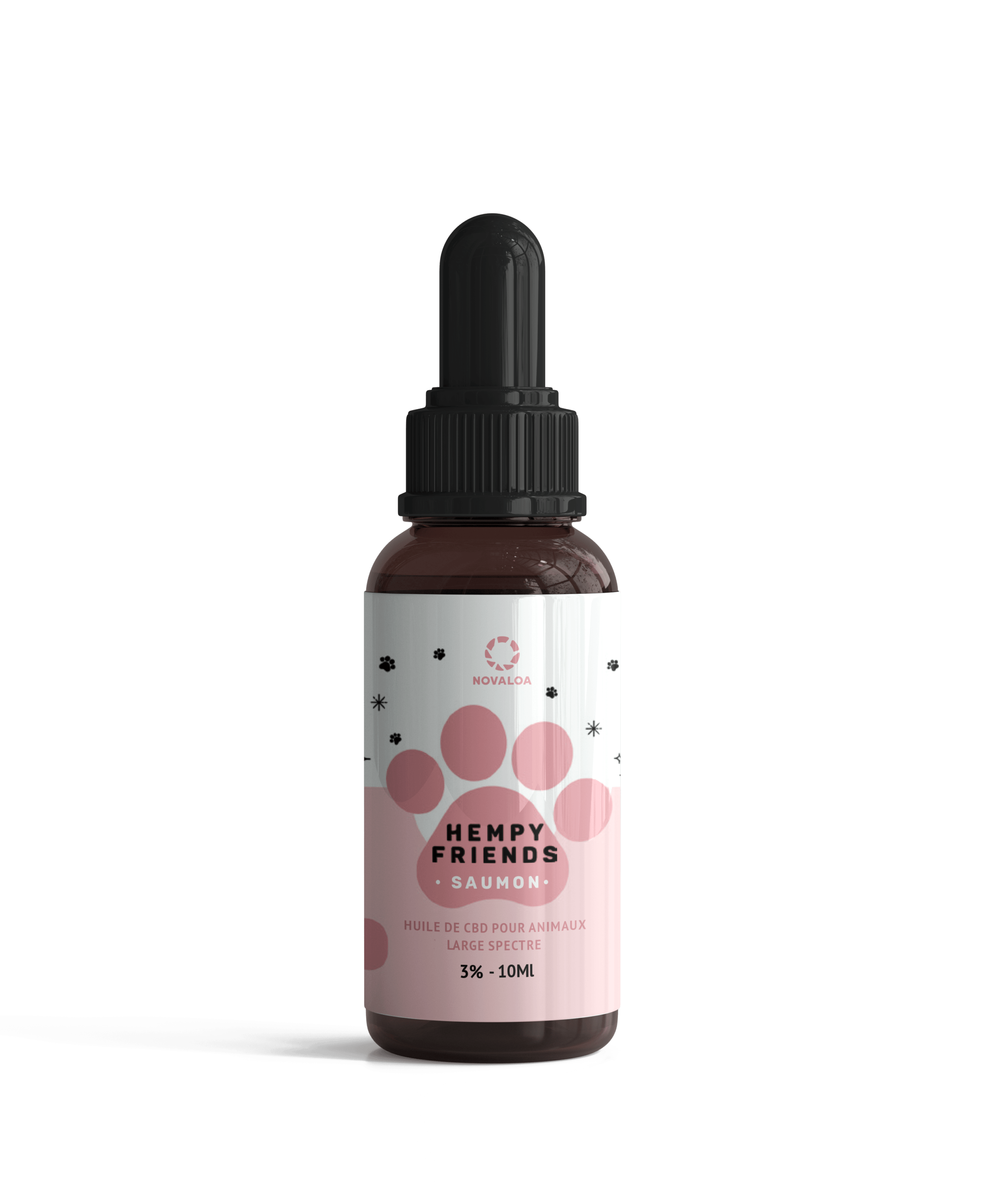 Huile CBD animaux 3% saumon | NOVALOA