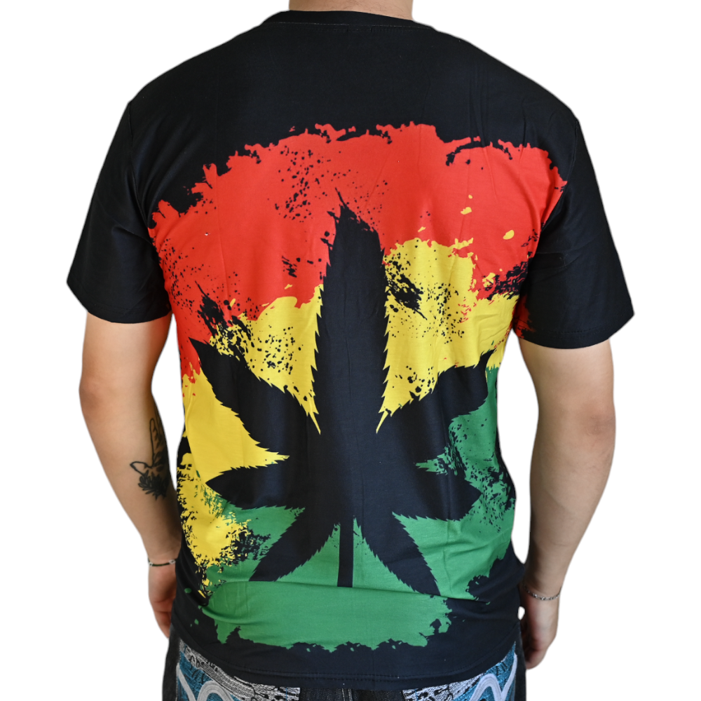 T-shirt Cannabis Rasta (M)