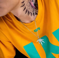 Collier Feuille de Cannabis Argent