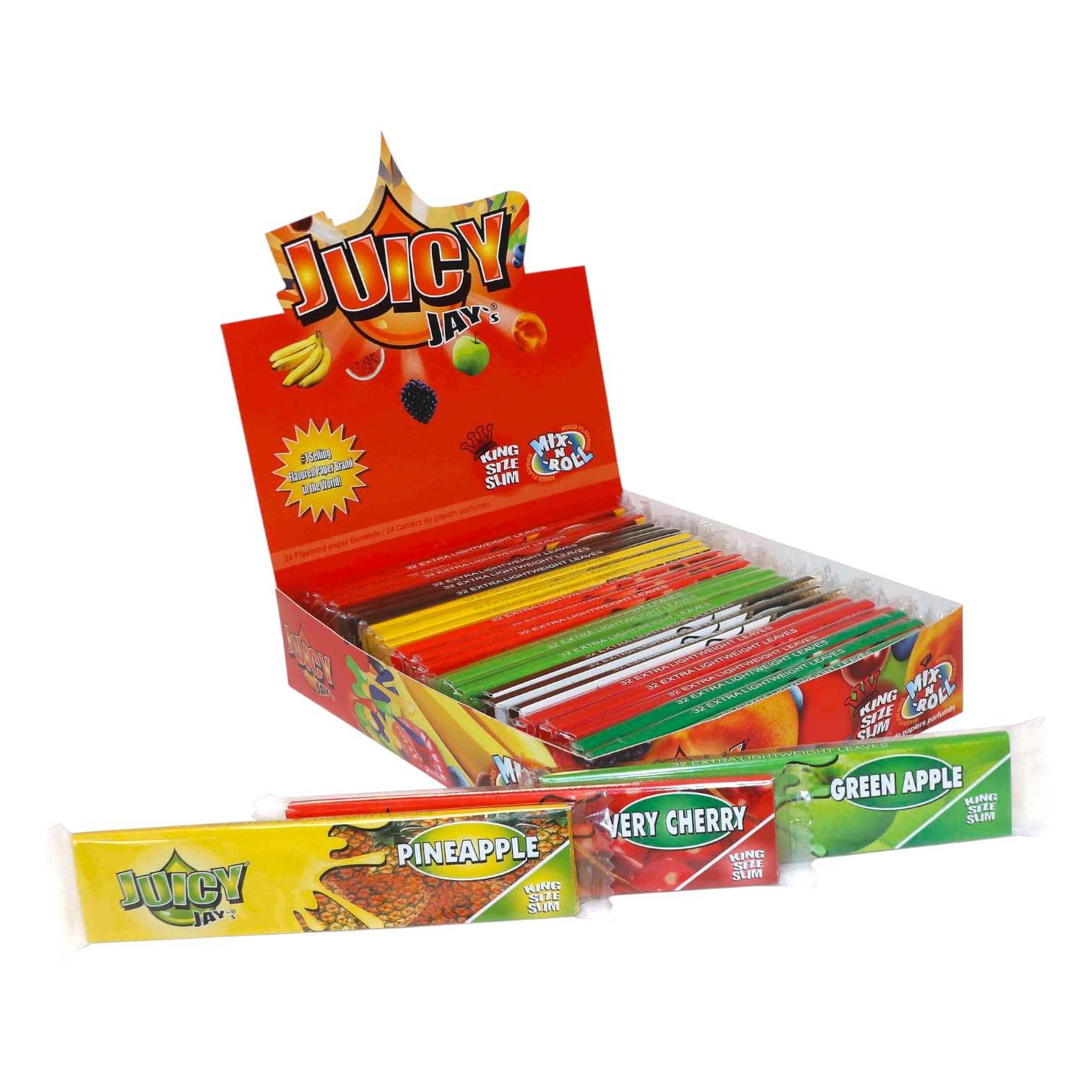 Feuille Slim Parfumées 24 carnets JUICY JAY'S