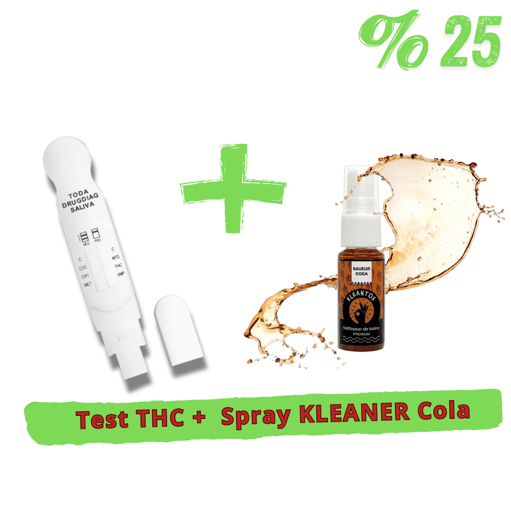 Pack Test THC + Spray KLEANER KLEANTOX Cola