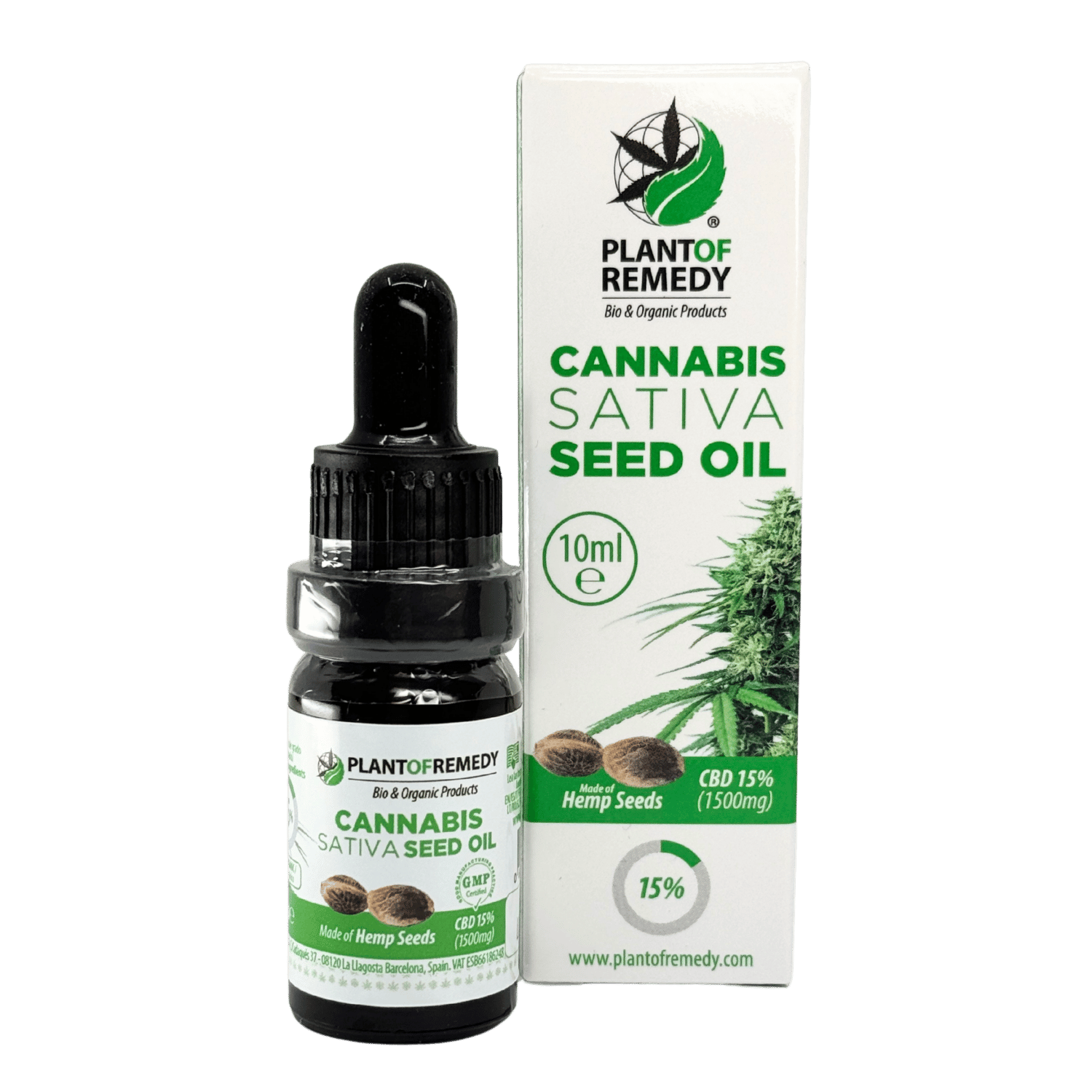 Huile CBD 15% graines de chanvre | PLANT OF REMEDY