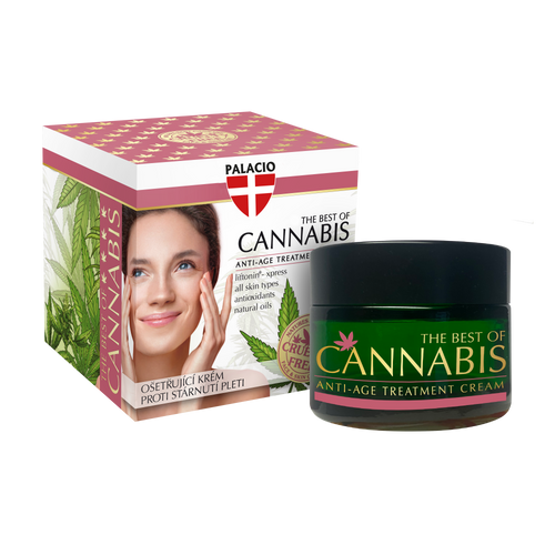 Crème Visage Anti-Âge au Cannabis - CBD & Chanvre, 50 ml Palacio