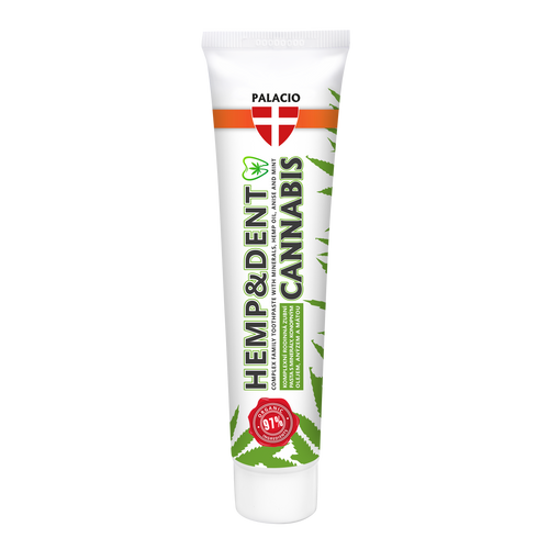 Dentifrice au chanvre HEMP & DENT - Soin doux, 75 g Palacio