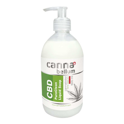 CBD Savon Liquide PureClean au Chanvre & Thé Vert, 500ml Cannabellum