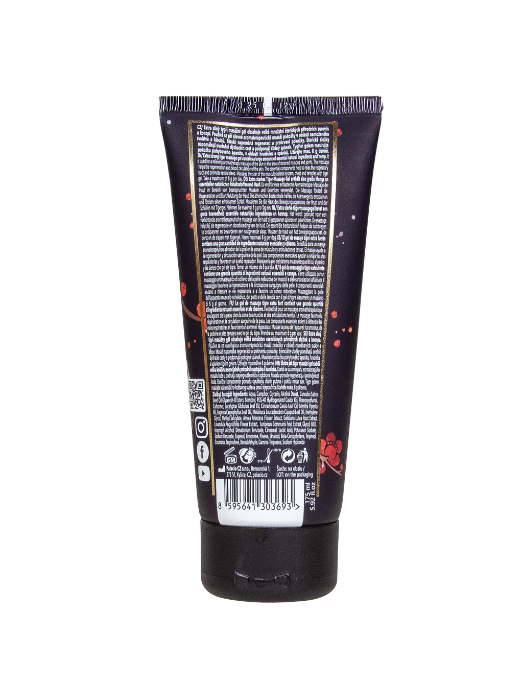 Tiger Forte – Gel de Massage au Chanvre Extra Fort, 175 ml Palacio