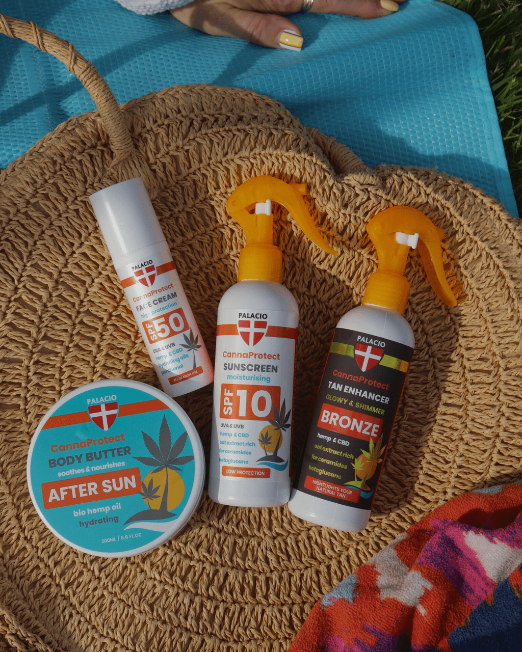CannaProtect Beurre Corporel Après-Soleil au Chanvre, 200 ml Palacio