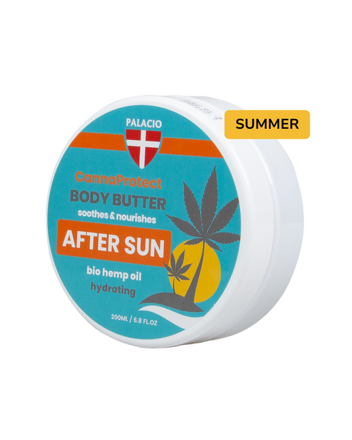 CannaProtect Beurre Corporel Après-Soleil au Chanvre, 200 ml Palacio