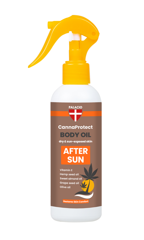 CannaProtect – Huile Corps Après-Soleil au Chanvre, 150 ml Palacio