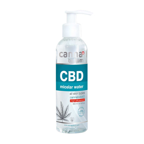 Eau Micellaire CBD – Nettoyant Visage Doux, 200 ml Cannabellum