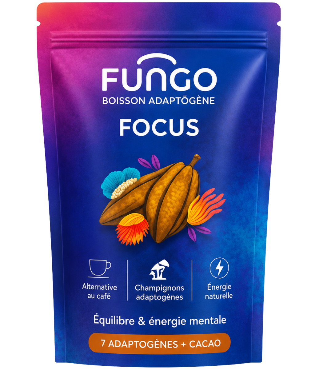 Boisson Adaptogène FOCUS 240g | FUNGO, NOVALOA