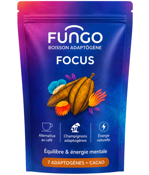 Boisson Adaptogène FOCUS 240g | FUNGO, NOVALOA