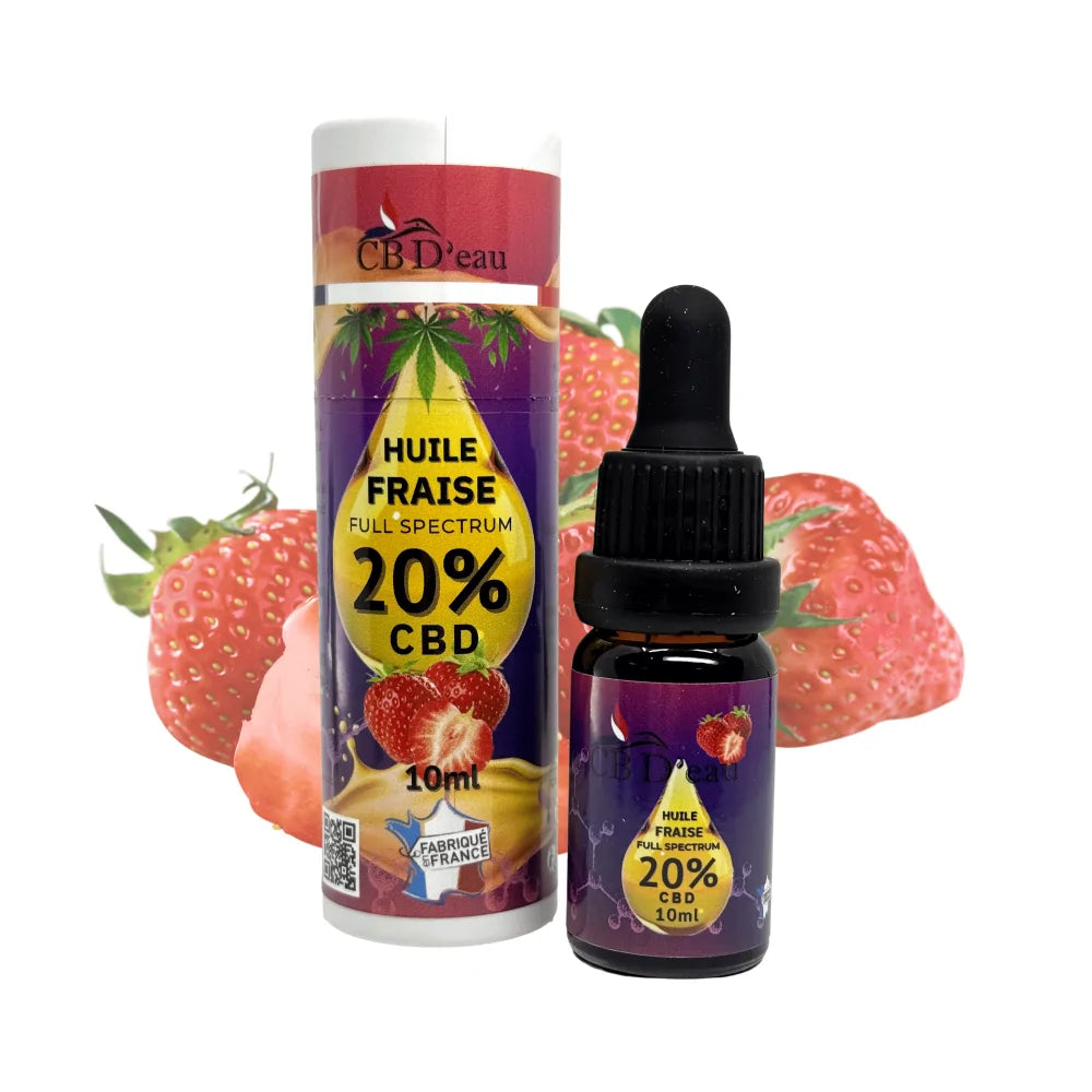 Huile CBD 20% full spectrum Fraise